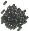 100 4x6mm Crow Beads Purple AB